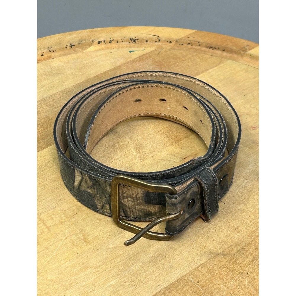 RedHead Belt Mens 50/54‎ Green Camo Cotton Twill Bonded Lined Made in USA 833